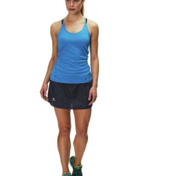 Salomon AGILE Running Skort -  Advanced Skin Active Dry Purple Floral - SIze S - Picture 1 of 13